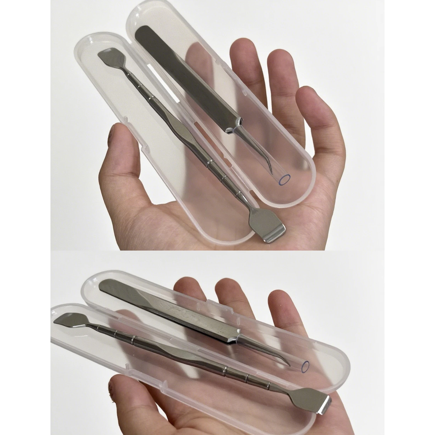 สแตนเลส Blackhead Remover แหนบสิวเครื่องมือ Pore ทําความสะอาดขอบสําหรับจมูกอ่อนโยน Acne EXTRACTOR ทําความสะอาดง่าย