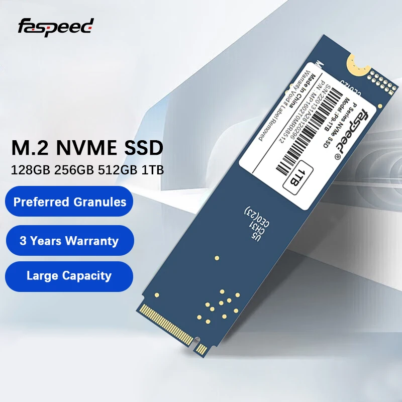 

Жёсткий диск Faspeed M2 NVME SSD 1 ТБ 512 ГБ 125 ГБ 256 Гб PCIe 4,0x4 M.2 2280 NVMe SSD Внутренний твердотельный накопитель для PS5 настольного ПК