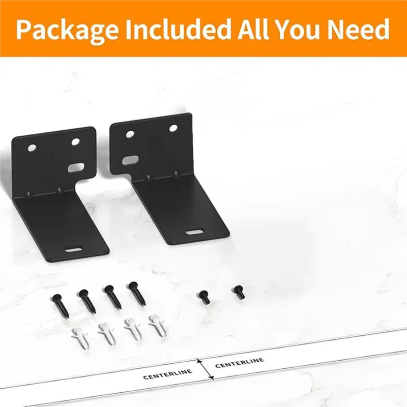 AS95-Wall-Mount Bracket For Soundbar Multi-Function Audio Stand Tv Wall-Mount Bracket