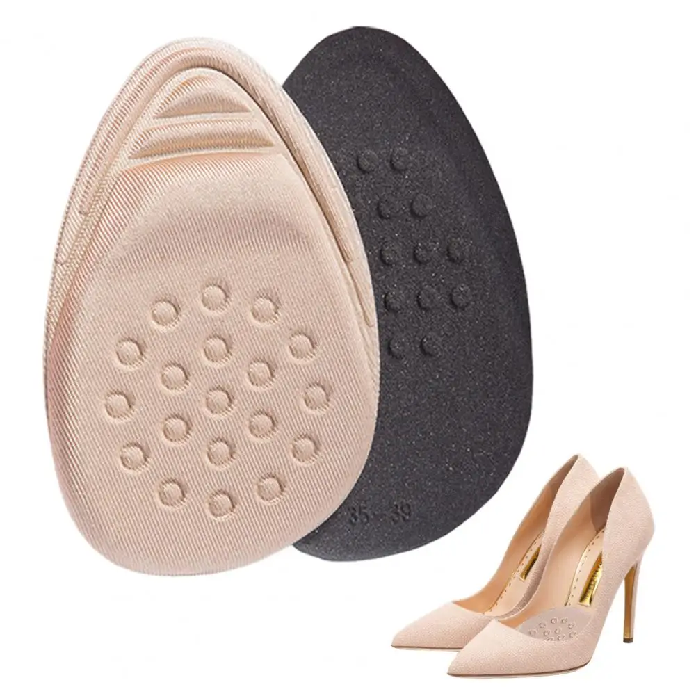 1 Pair Women's Metatarsal Pads Non-Slip Arch Support Insoles High Heel Foot Pads for Pain Relief Sweat-wicking Shoe Inserts