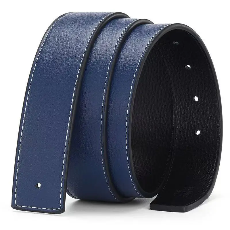 NEW Luxury Brand Belts Men High Quality Pin Buckle Male Strap Fashion Genuine Leather Waistband Without Buckle 3.8cm Ceinture image 3