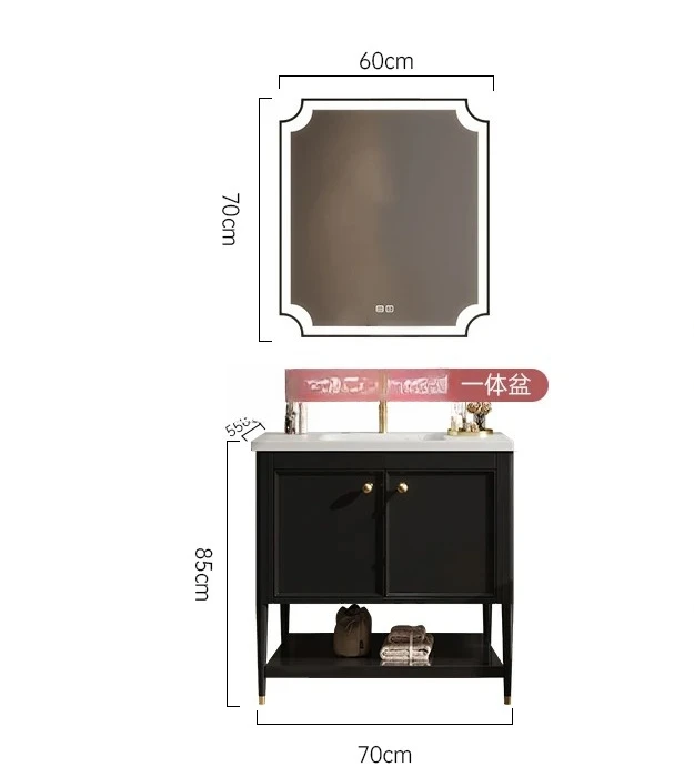 

2024, новая керамическая встроенная раковина, французская резиновая краска от пола до потолка, деревянная краска, шкаф для ванной комнаты, умывальник для ванной комнаты, изготовление на заказ