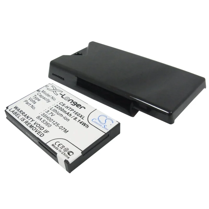 Li-ion Mobile, SmartPhone Battery for o2, HTC, DOPOD, 3.7V, 2200mAh, Compatible Models: Touch Diamond 2, Topaz 100, T5353