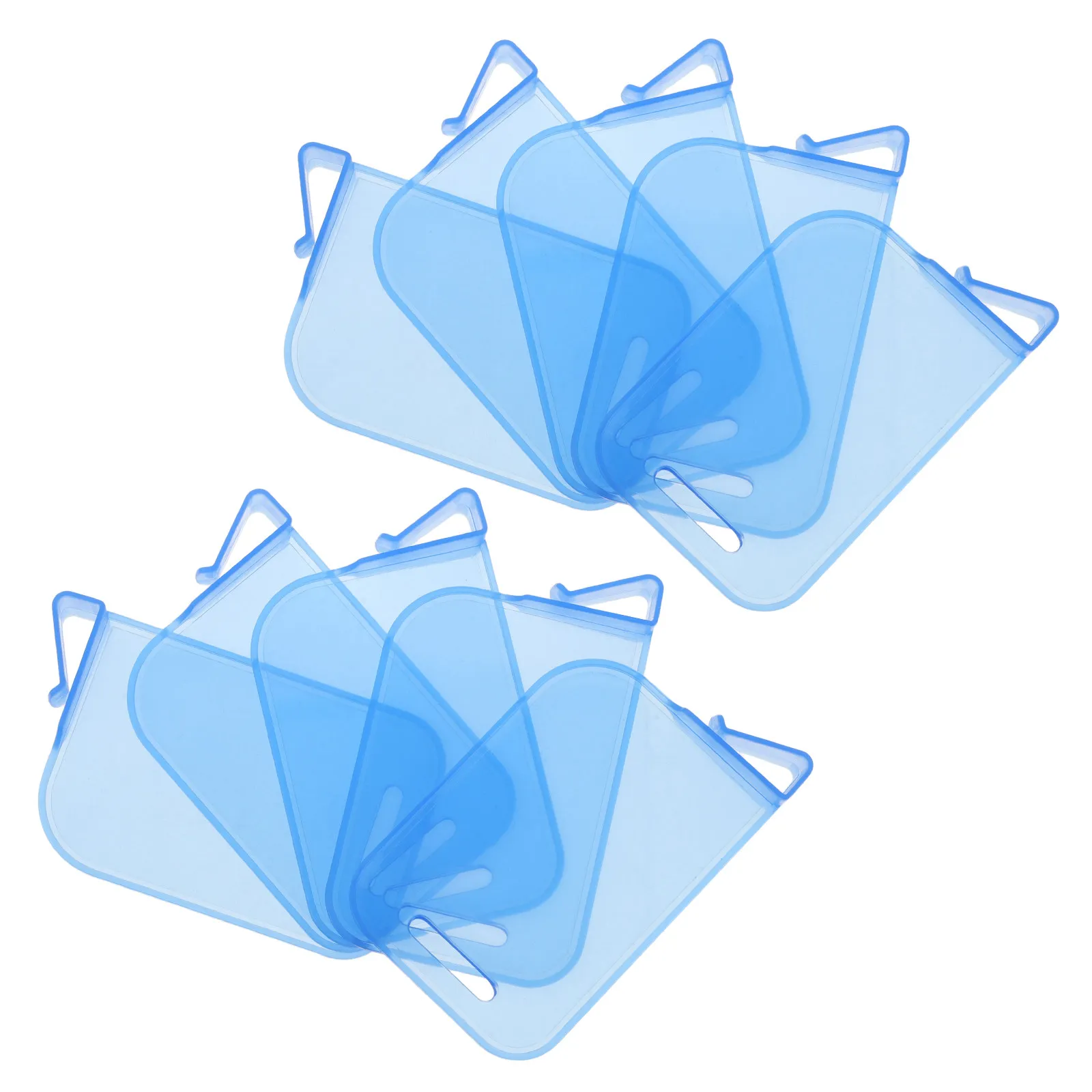 10Pcs Card Box Dividers Plastic Clip Blue Sturdy Baffle Clip Organizer Tool for Trading Card Storage Case and Collector