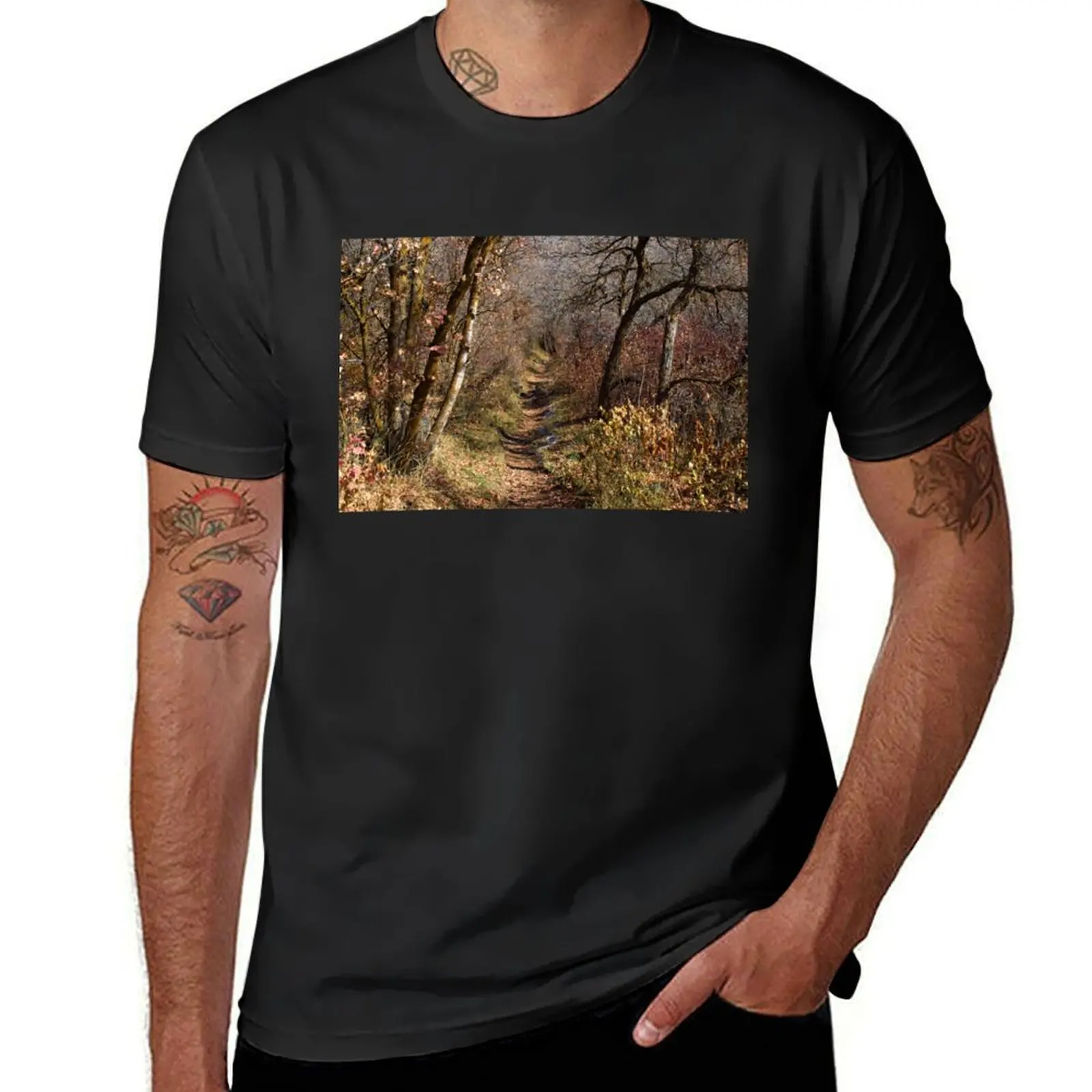 

Nature photography in the fall season T-Shirt boys whites cute clothes heavyweight t shirts for men