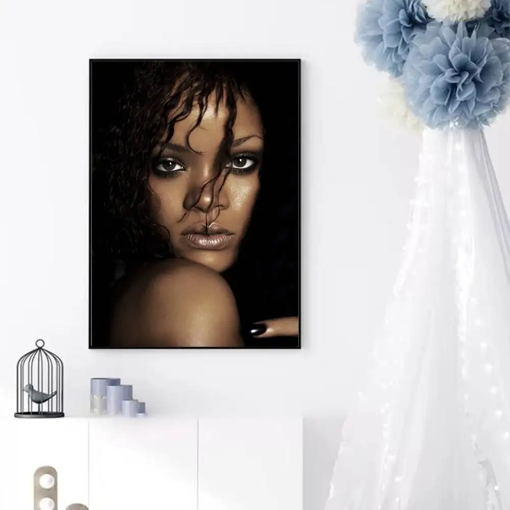 المغني R-ريهانا-مثير المشارك لا مؤطرة المشارك كرافت نادي بار ورقة خمر ملصق جدار الفن اللوحة غرفة نوم دراسة ملصقات #2