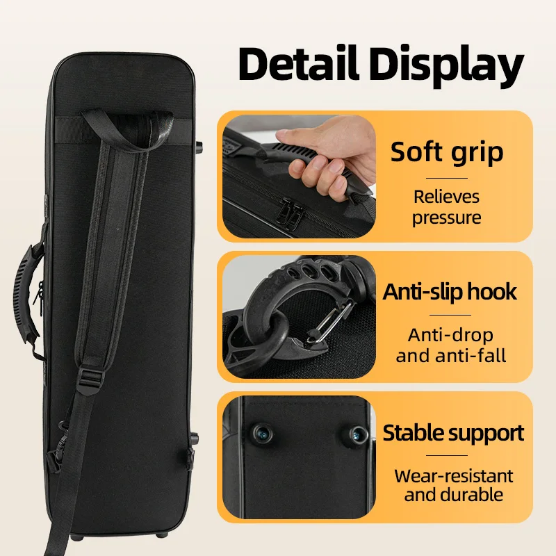 Lightweight Straight Tube Integrated Bag, Split-Type B-Flat Tenor Saxophone Case, Shoulder Bag, Handbag, Box