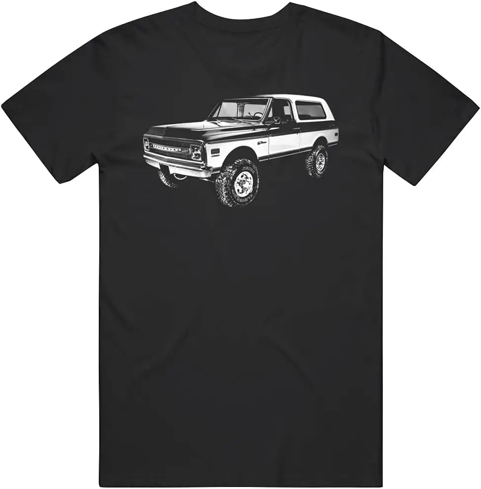 1970 Chevy K5 Blazer Front Three Quarter View Silhouette T Shirt