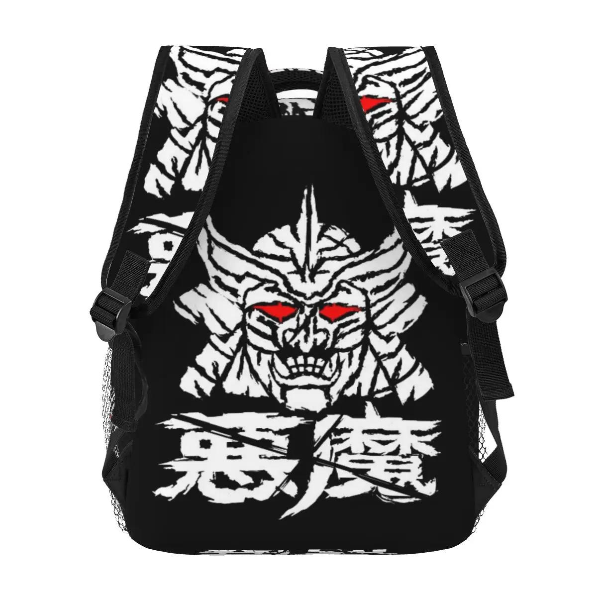 Ransel Emas Setan Samurai Mengagumkan Diskon Besar Tas Buku Anak Kapasitas Besar Tas Sekolah Tas Bahu untuk Pria Wanita