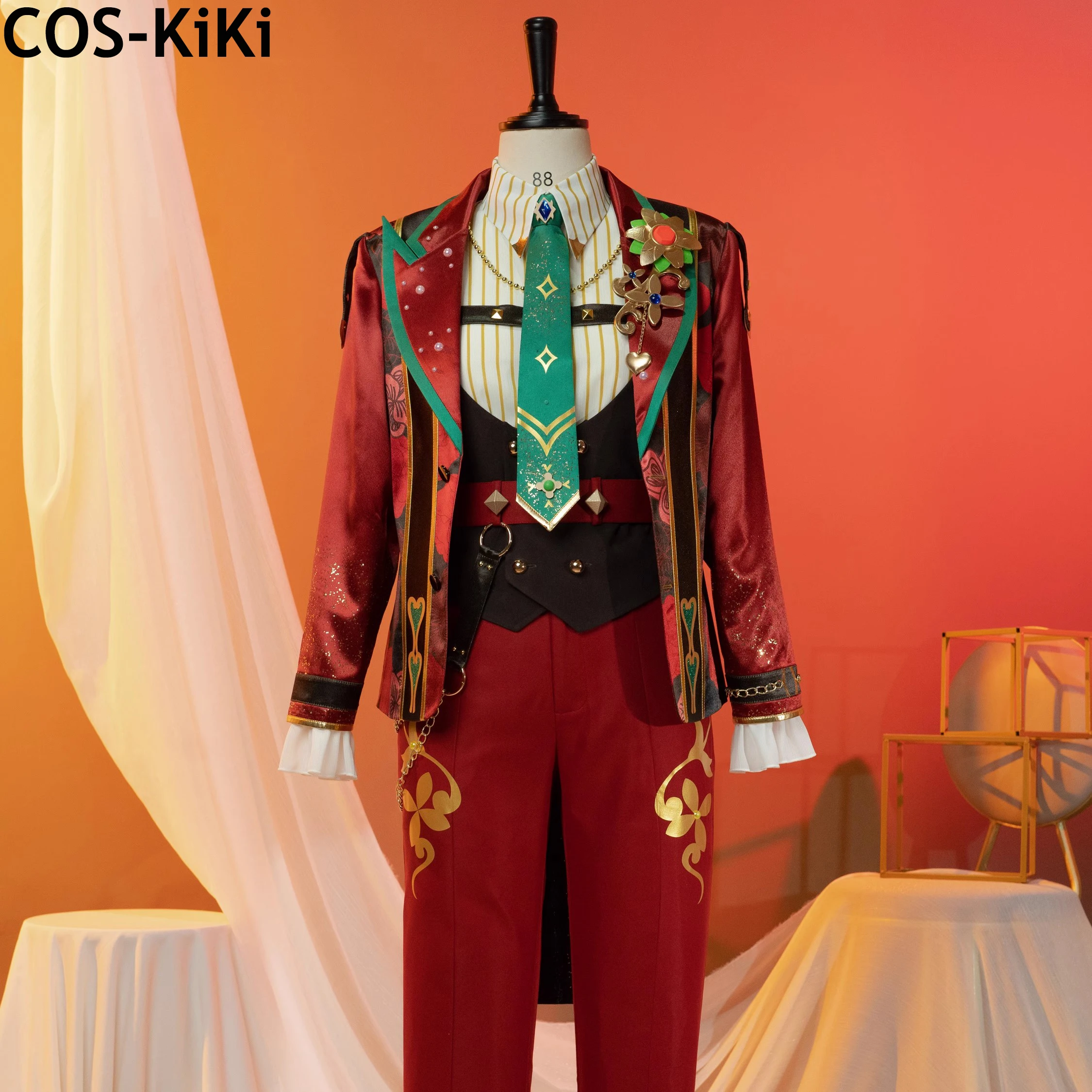 COS-KiKi Ensemble Stars 2 Trickstar Hidaka Hokuto/Akehoshi Subaru/Yuuki Makoto/Isara Mao Game Suit Handsome Cosplay Costume