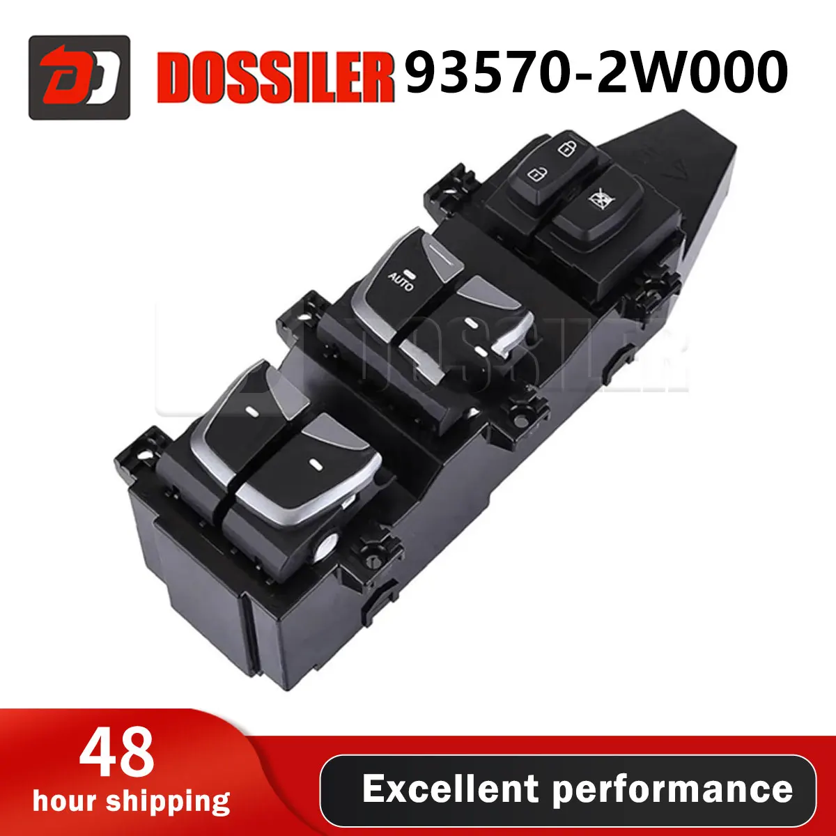 

93570-2W000 new Dossiler Master Power Window Switch Front Left Driver Side Fit for Hyundai Santa Fe Sport XL 2013 2014 2015 2016