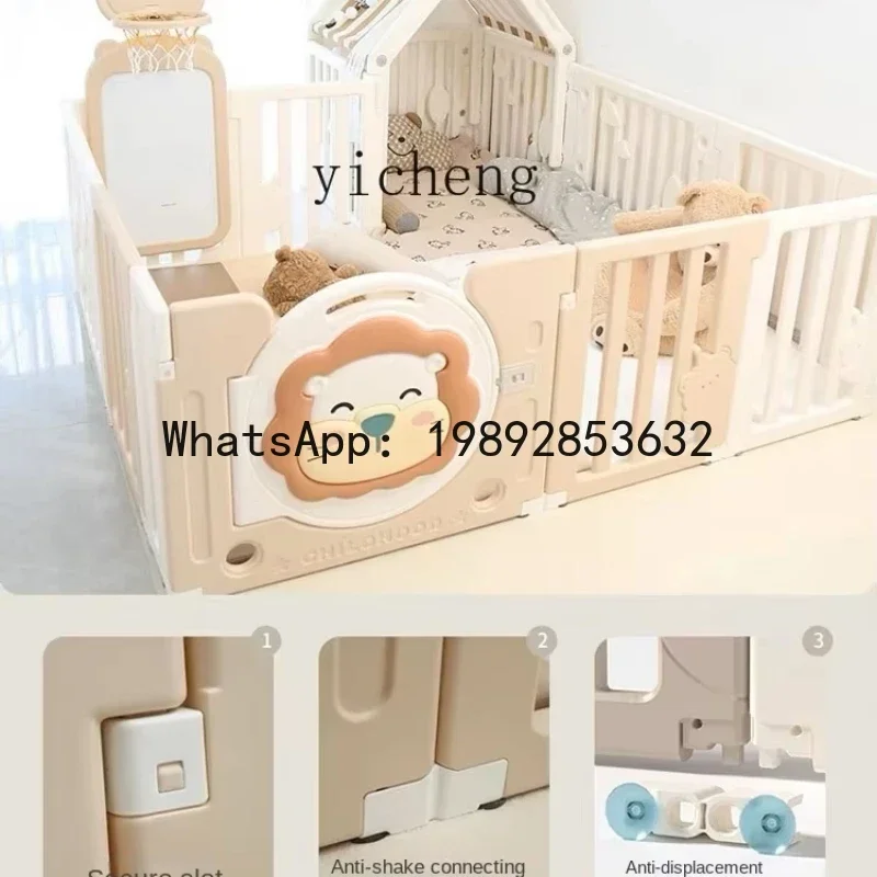 

WL Baby Game Fence Floor Infant Protective Grating Home Children Crawling Mat Living Room Toddler