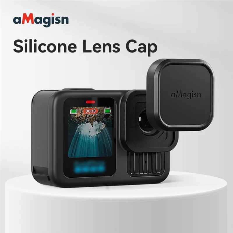 AMAGISN Silicone Lens Cap Lens Protective Case Cover For Gopro Hero 13 Camera Accessories-X64A
