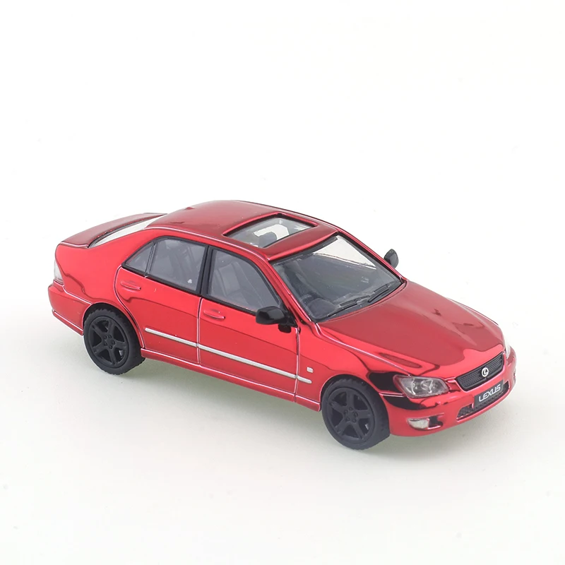 Masdi 1/64 modelo de carro simulação 1/64 liga fundida modelo de carro decoração lexus ls300-ouro galvanizado vermelho