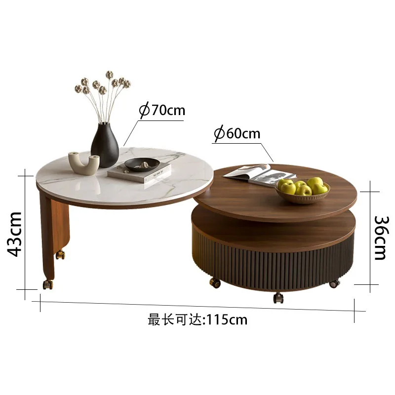 Unique Italian Coffee Table Writing Computer Mini Center Outdoor Dinner Side Table Service Kaffee Tische Chinese Style Furniture