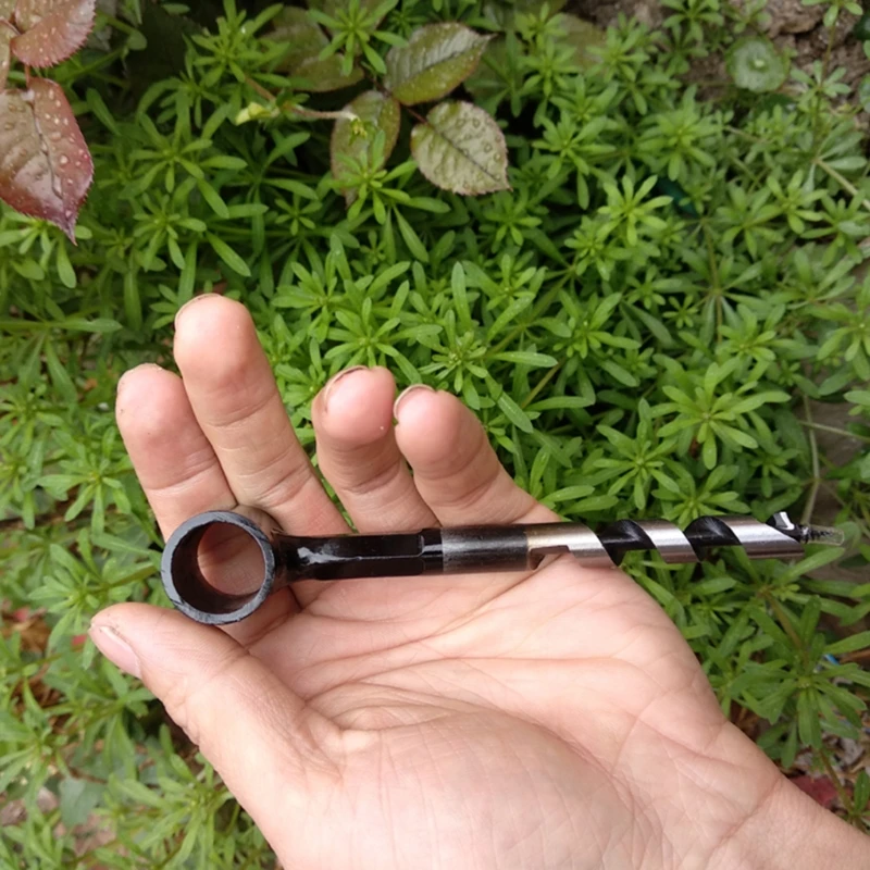 Durable Auger Bit Set 65# High Carbon Steel Woodworking Hand Drill for Drilling in Most Kinds of Woods Outdoor