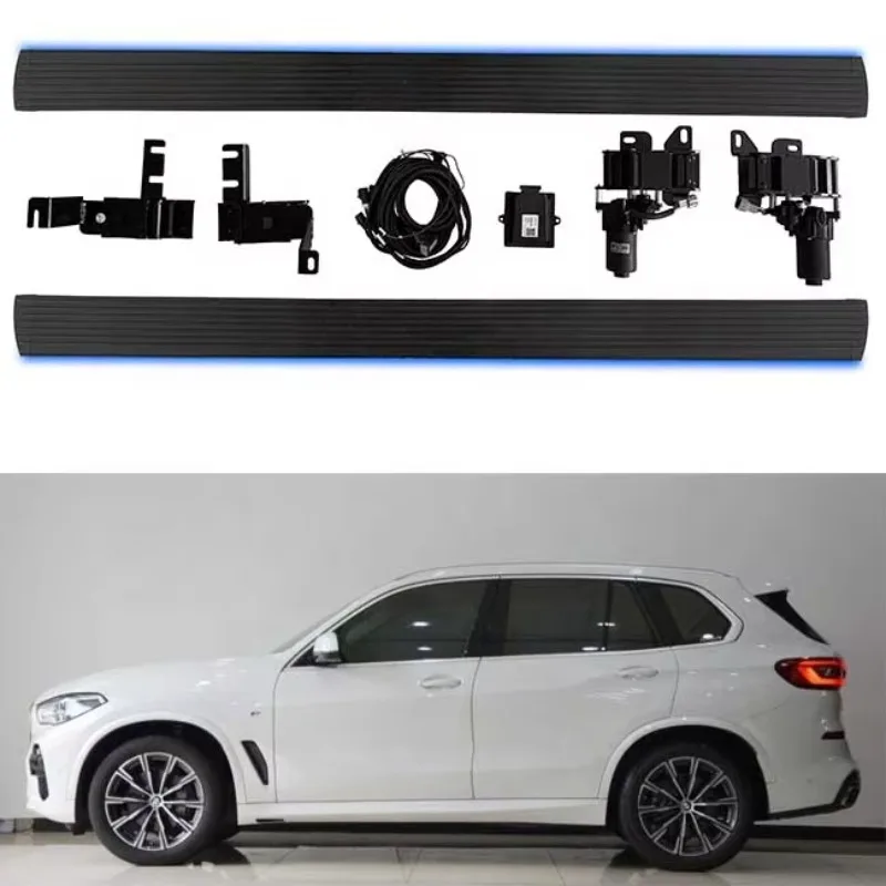 Custom Automatic Power Step Electric Running Boards Side Steps Pedal with Led Light  for X5