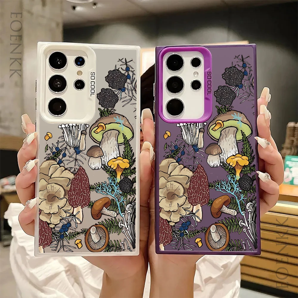 

Delicious Mushroom Phone Case For Samsung Galaxy S25 S24 S23 S22 S21 S20 Ultra Plus FE A25 A35 A55 5G Shockproof Protect Cover