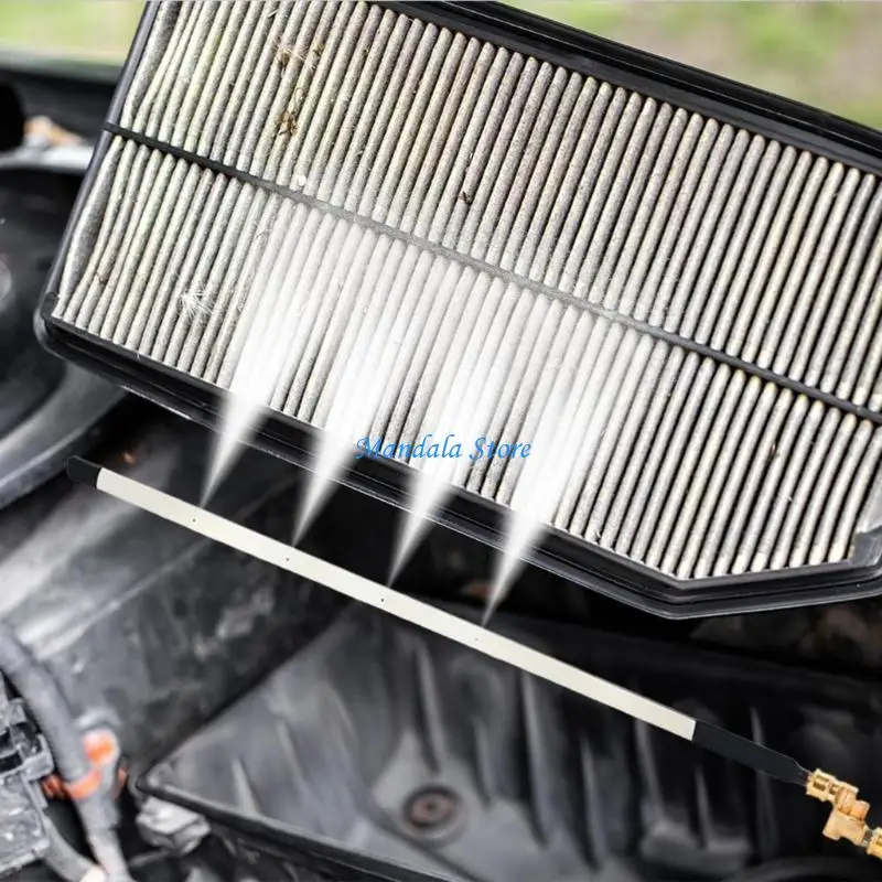 U2JC Stainless Steel with 6 Embedded Fan Nozzles 100cm Flexible Design
