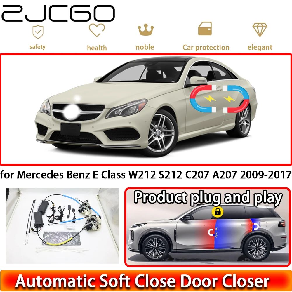 for Mercedes Benz E Class W212 S212 C207 A207 2009-2017 Soft Close Door Kit Power Closing Latch System Auto Pull Door Easy Close
