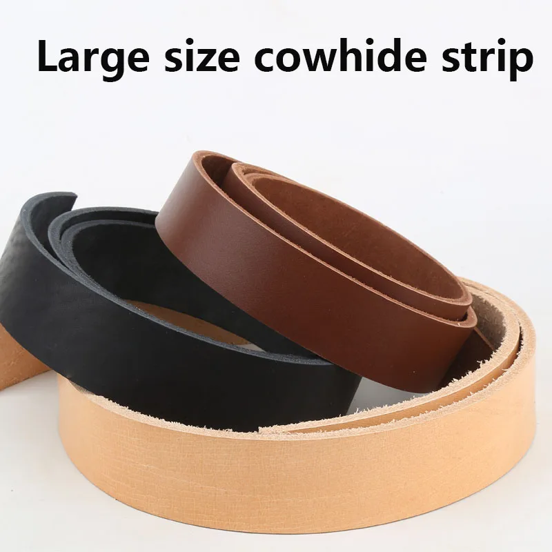 First layer cowhide, genuine leather, leather leather, yellow cowhide, vegetable tanned leather belt, shoulder strap handle, ori