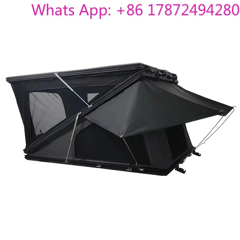 Z Roof Top Tent Hardshell 3-4 Person Triangle Camping Rooftop Tent Aluminum Clamshell Hard Shell Rooftop Tents
