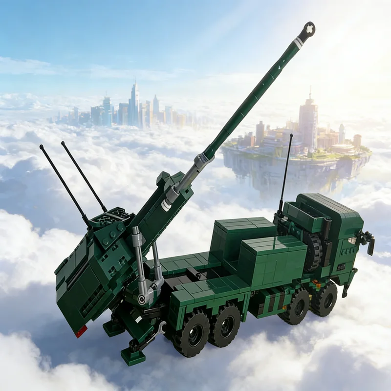 

1028pcs MOC BAE Systems Bofors Archer 8x8 Creator Designer Sets Model Building Blocks Creative DIY Gift Display Decor Assemble