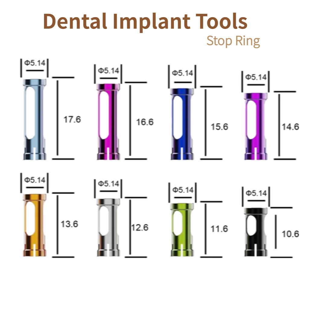 Dental Dentistry Implant Tool Accessories Stop Ring Compatible with Dentium DASK Dental Laboratory Implant Tools