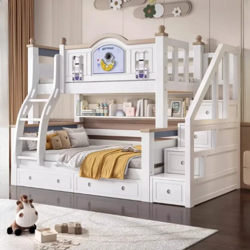 Headboard Storage bunk bed Drawers Nordic Luxury Living Room bunk bed Nordic Modern Pretty Cama Infantil  Bedroom Furniture