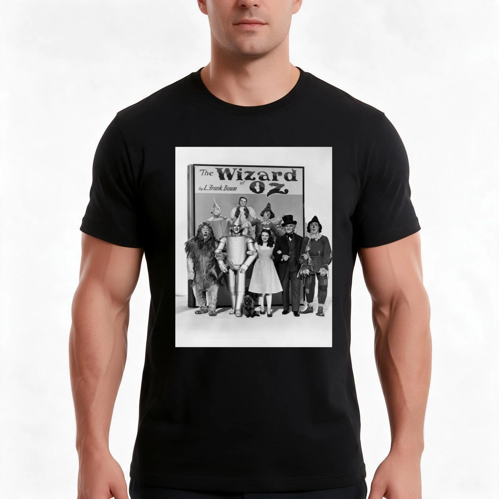 movie the wizard of oz 1939 T-Shirt Summer Casual Cotton Tee Oversized Streetwear Tops Vintage Graphic Print 100% Cotton