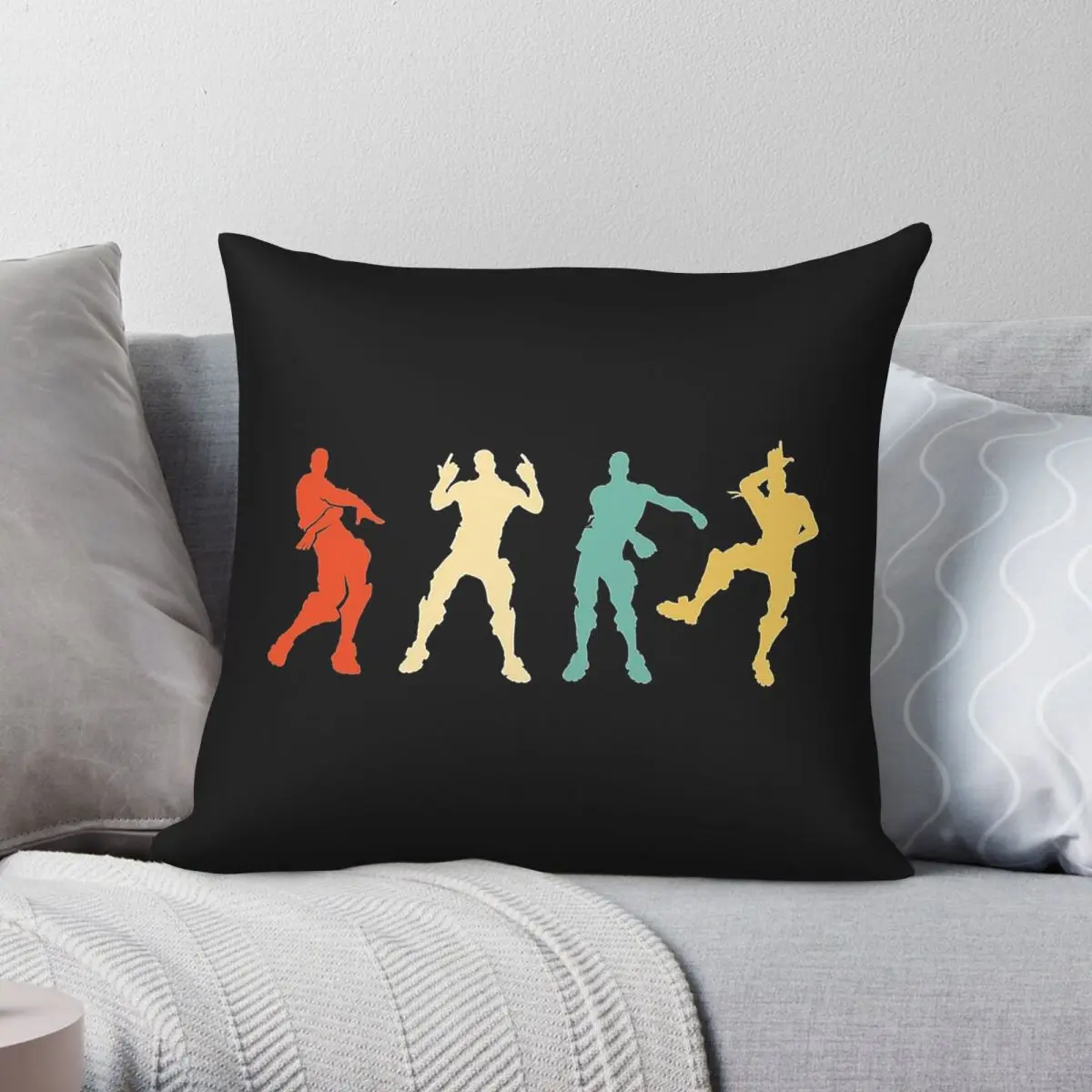 Battle Royale Victory Dance Pillowcase Polyester Linen Velvet Pattern Zip Decorative Car Cushion Cover 18