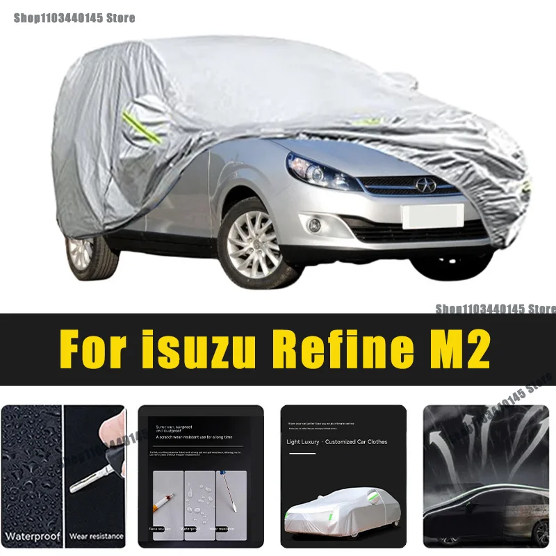 Full Car Covers Outdoor Sun UV Protection Dust Rain Snow Oxford cover Protective For isuzu Refine M2 Accessories