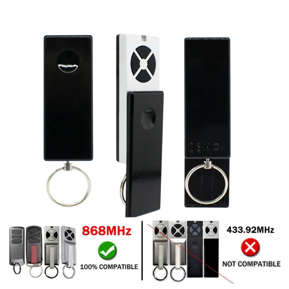 

1-20 шт. 868 МГц пульт дистанционного управления с плавающим кодом, совместимый с TX4EVF, TX2REV, TX4REV, TX4EVF, передатчик для гаражных ворот, брелок