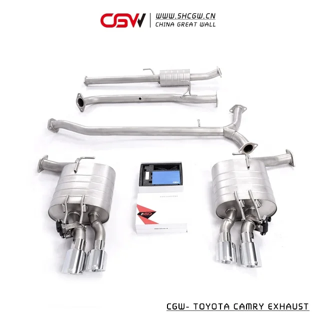 Trustable Quality Active Sound Exhaust Muffler with Electric Valve Control for 8th Gen Camry 2.0 2.5 Dual Chrome Tips - view 2