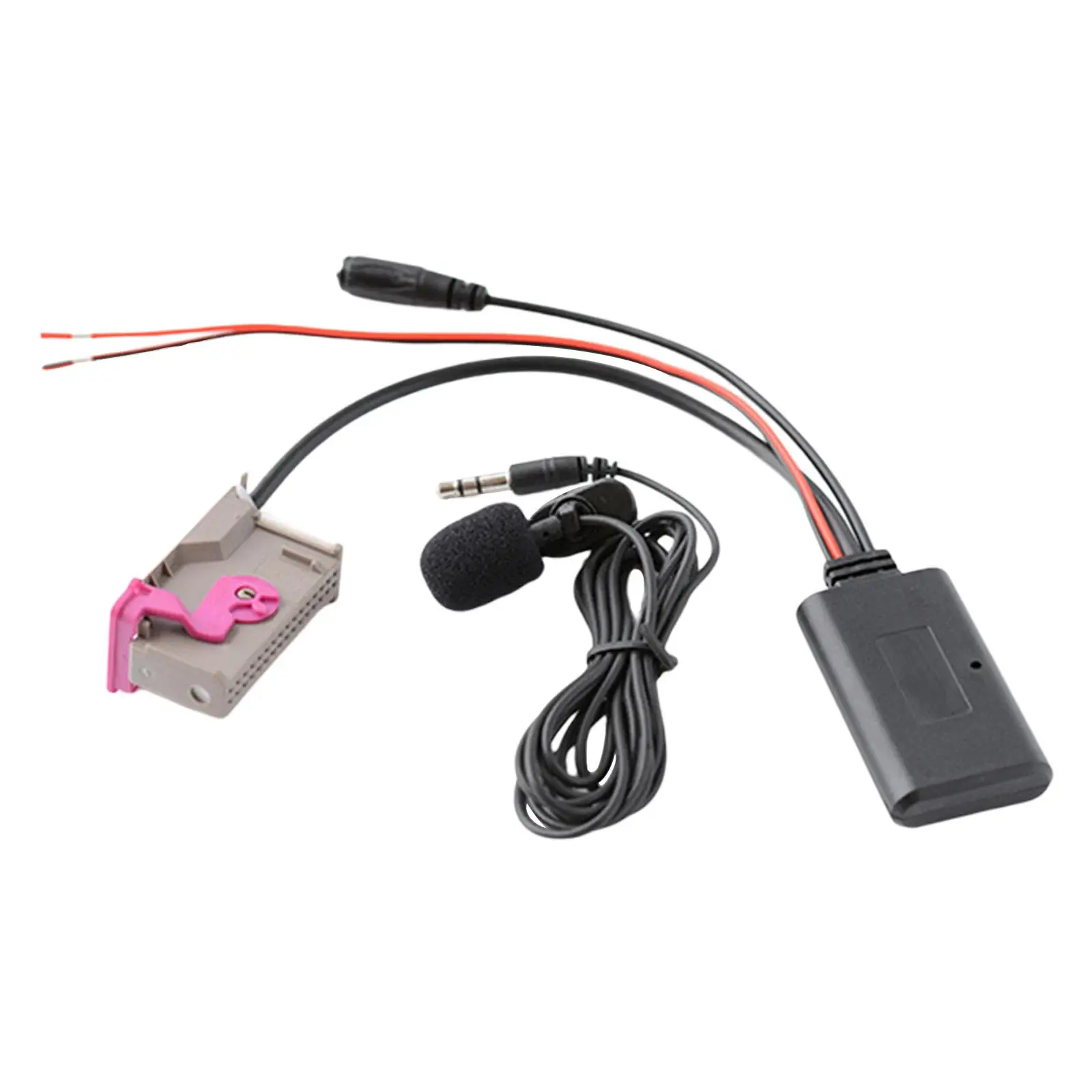12V Car Bluetooth Audio Cable Adapter Microphone Hands-free Stereo for Audi A3 A4 A6 TT R