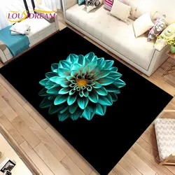 Nordic 3D Daisy Flower dywan do składania, dywan dywan dla domu salon dzieci sypialnia Sofa wycieraczka Decor, dzieci bawią antypoślizgowe maty podłogowe