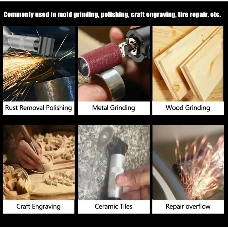 90Degree Ceramic Tile Beauty Sewing Tool Electric Elbow 6 Speeds Electric Seam Cleaning Grinder Machine Angle Polishing Cutting
