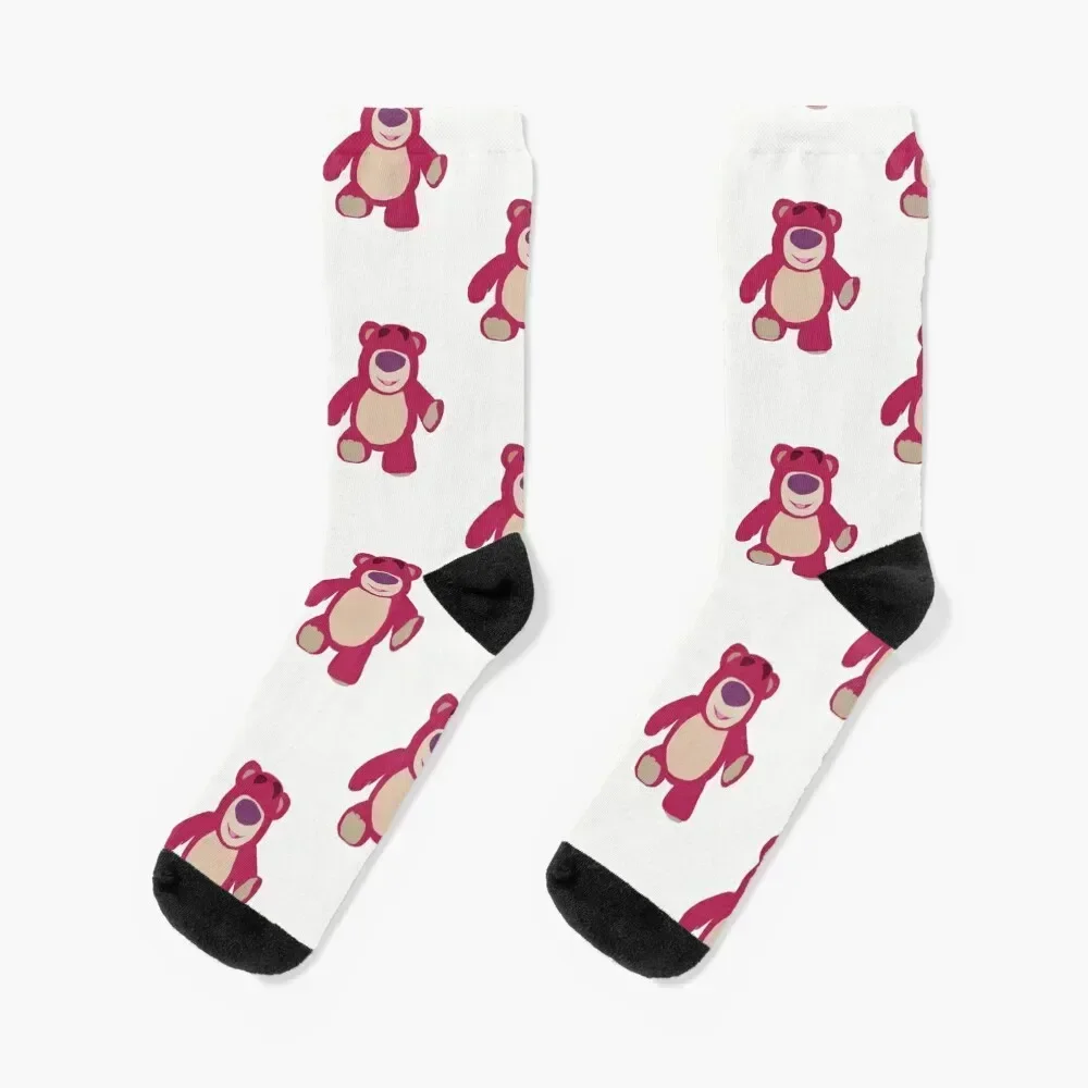 Lotso the Bear Socks custom sports and leisure bright garter Male Socks Women's