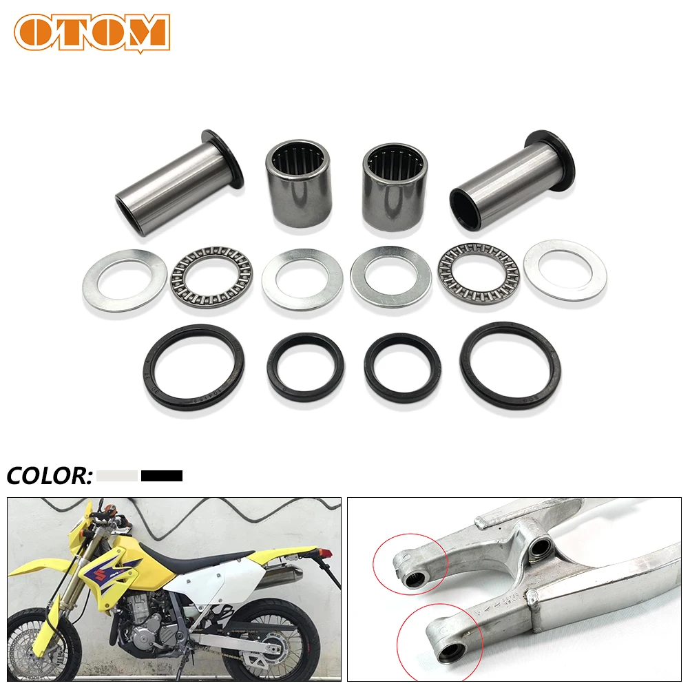 OTOM Motorcycle Swing ARM Maintenance Parts Rear Shock Absorber Suspension Bearing Oil Seal Bushings For SUZUKI DRZ400 SM RM 250