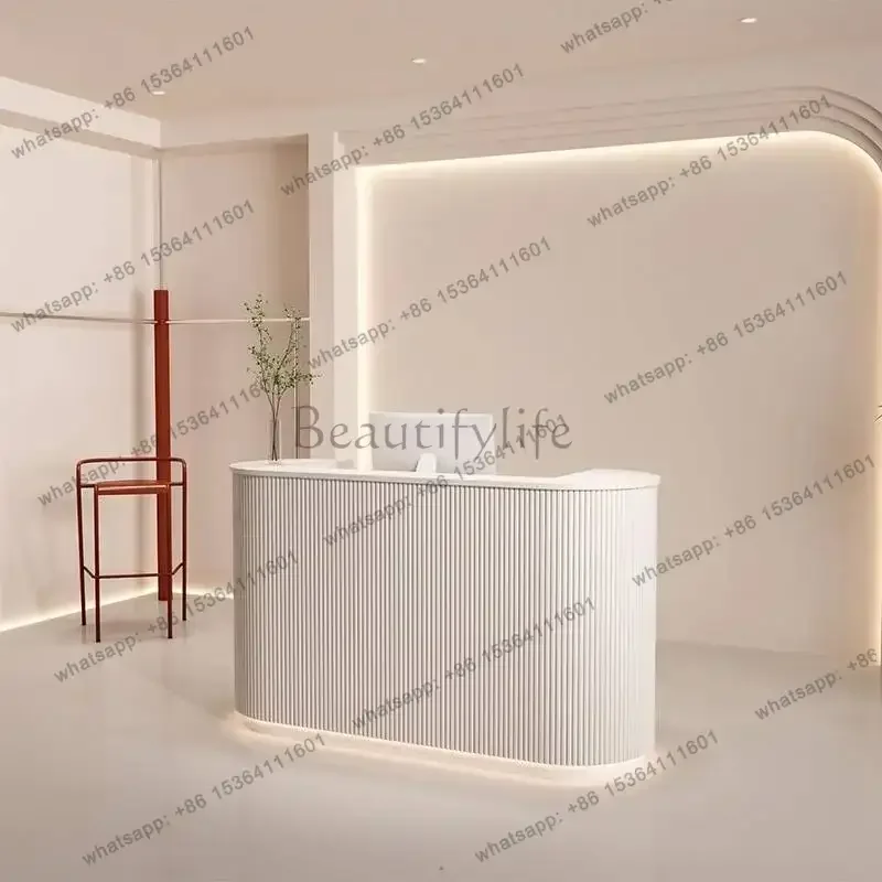 LJY Office Cofeeshop Reception Desks Modern Hotels Beauty Cashier Reception Desks Church Business Mostrador Recepcion Furniture