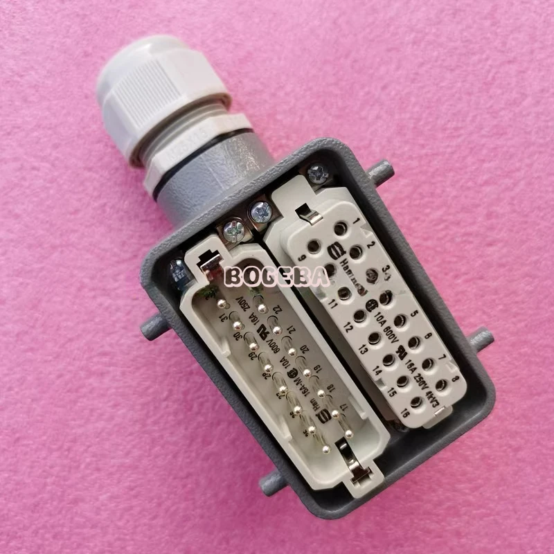 Connector 09200162612 male plug HAN-16A-M precision small P16A/250V