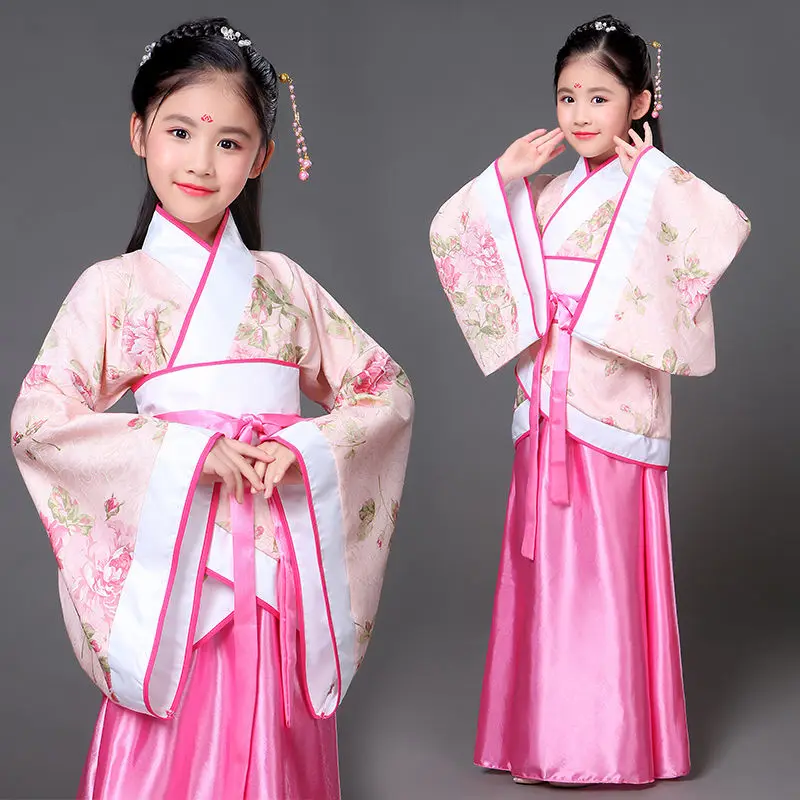 

New Children's Tang Costume and Han Costume Fairy Dress Princess Modified Little Girl's Dance Performance Costume