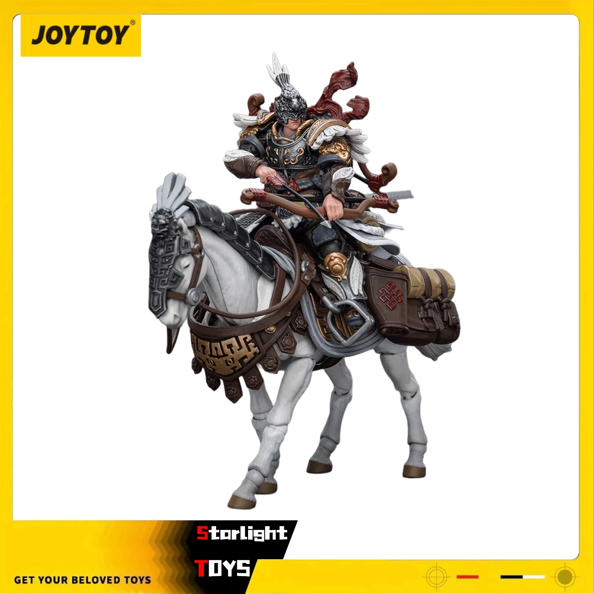

JOYTOY 1/18 фигурка Dark Source JiangHu Northern Hanland Empire с белым пером, бронированная лошадь, игрушки, модель, подарки