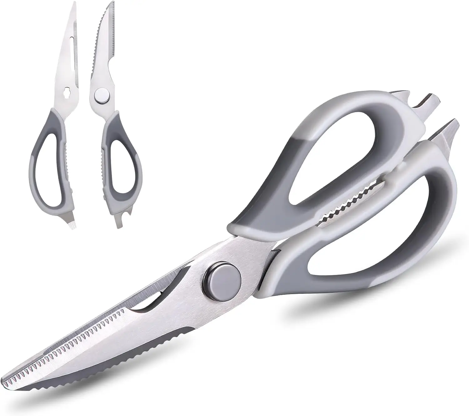 

Heavy Duty Kitchen Scissors for Food, All Purpose Shears that Come Apart for Easy Cleaning, Sharp Stainless Steel Cooking