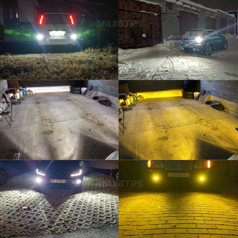 Samochodowe światło przeciwmgielne LED do Toyota COROLLA CROWN YARIS AQUA Harrier NAOH PRIUS HONDA Civic 3000K 6000K Wymień oryginalną lampę