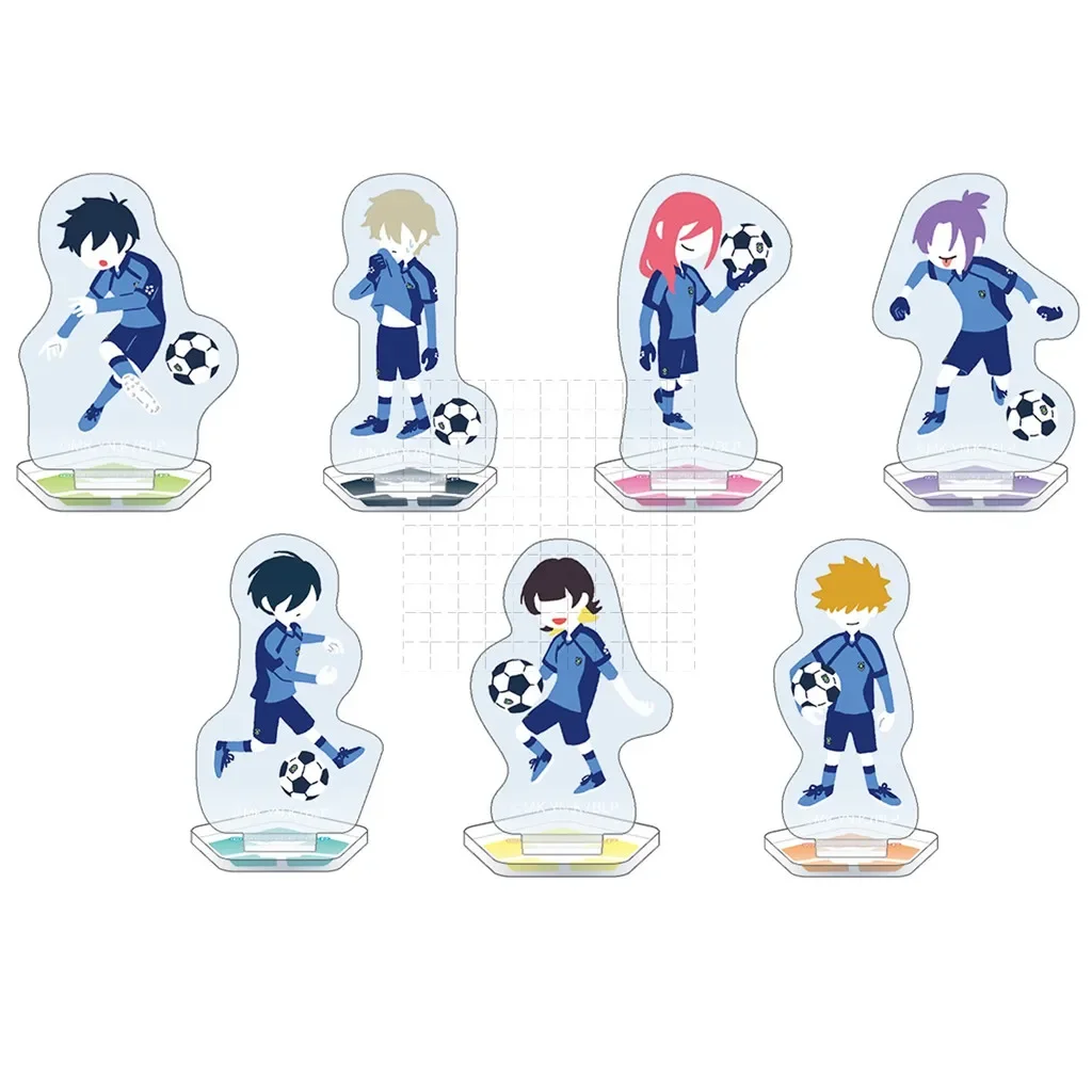 

Chigiri Hyoma Anime Mini Action Figure Doll Bachira Meguru Kunigami Rensuke Acrylic Stands Model Cosplay Toy Gift