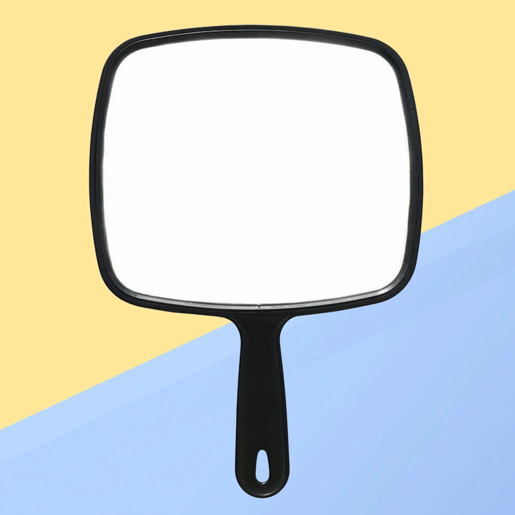 

Smooth Handle Mirror Handheld The Circle Vanity Ergonomic Practical Barbers Salon Hairdressers with