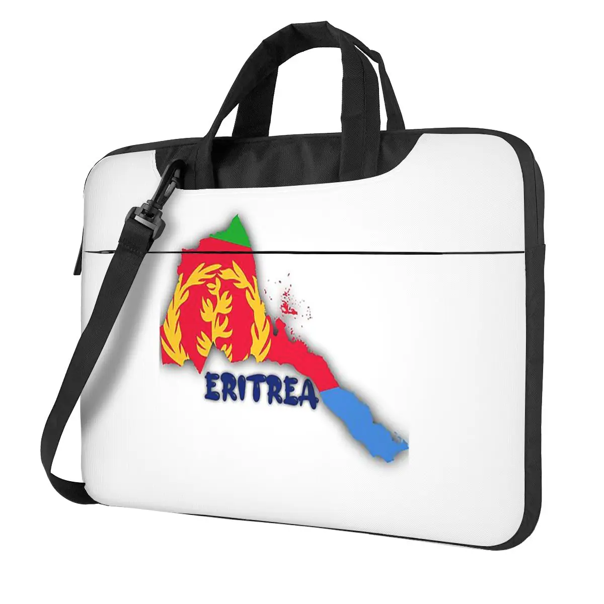 Flag Of Eritrea Crossbody Laptop Bag Case Computer Bag Resistant Protective Notebook Pouch for Macbook Pro Lenovo
