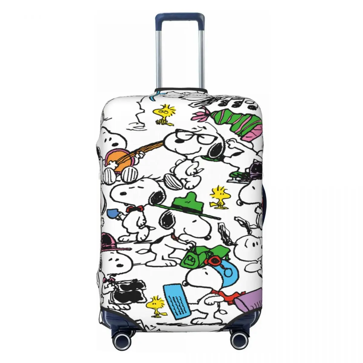 

Cute Snoopy Collage Suitcase Cover Elastic Beagle Dog Luggage Covers Protector for 18-32 inch