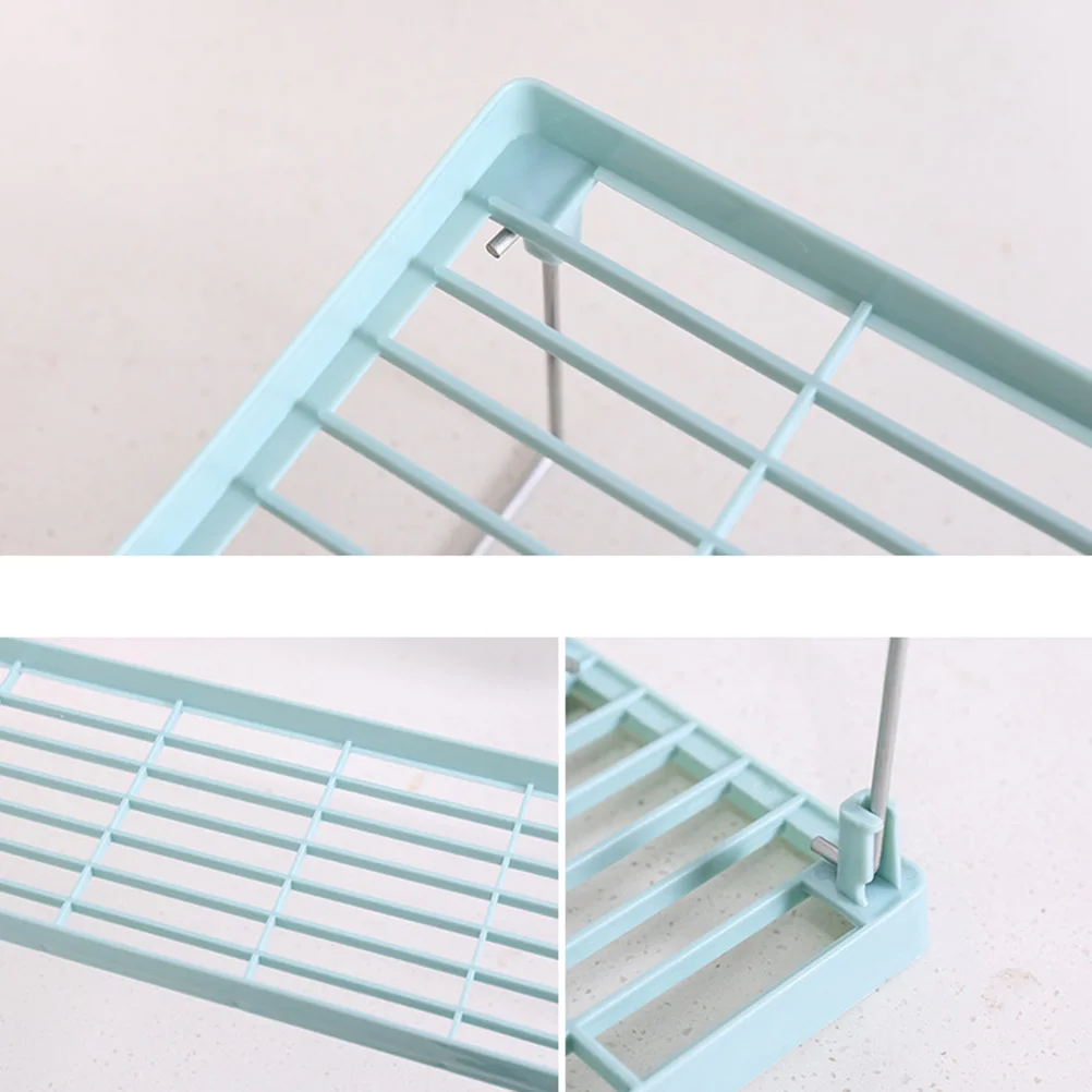 

3pcs Seasoning Rack Thick Plastic Sturdy Floor Storage Shelf Stainless Steel Pole Stackable Kitchen Organizer For Spices